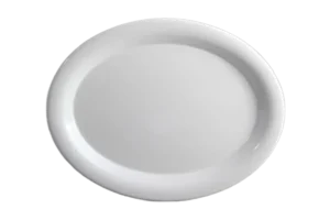 פלטה אובל 34 מלמין לבן***120014