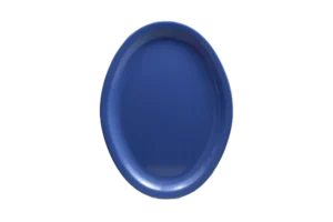 פלטה אובל אקונומיק 33.5 מלמין כחול***120313bl
