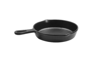 מחבת עגול עם ידית 21X3 ס"מ מלמין שחור ליטל שף***520208b