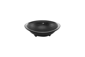 קערה מלזיה עם רגליות 13.9X4.6 ס"מ סקורה מלמין שחור***210755b