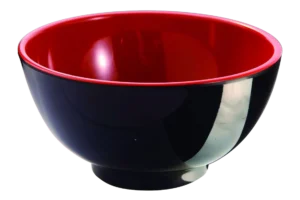 קערת אורז טריסור 12.5 מלמין אדום/שחור***219005rb