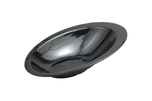 קערה משופעת יסמין 27.7X18.3X7.2 מלמין שחור***221711b