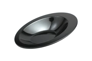 קערה משופעת יסמין 34X23.7X8 מלמין שחור***221714b