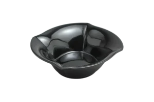 קערת דליה 16.2*5.2 מלמין שחור***222007b