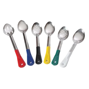 כף חלוקה נירוסטה מצופה גומי אדום 33ס"מ