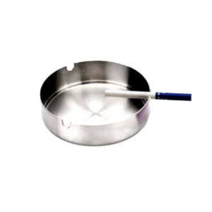 מאפרה נירוסטה עגולה 12 ס"מ