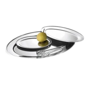 פלטה נירוסטה אובלית 35 ס"מ