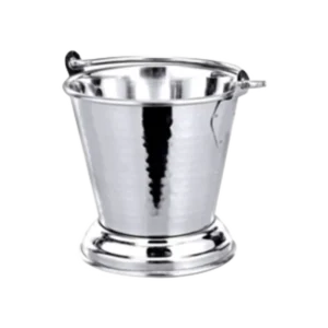 דלי קרח נירוסטה מרוקע 13 ס''מ עם בסיס