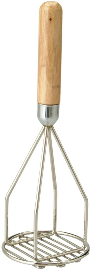 מועך ת.א עגול ניקל ידית עץ 60 ס'מ***11830324