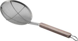 כף סינון רשת ידית עץ 20 ס"מ***15105620