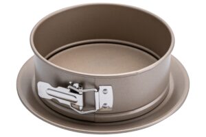 תבנית קפיץ טפלון תחתית רחבה זהב 18X7 ס"מ***18006518