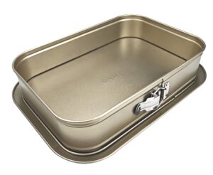 תבנית קפיץ מלבן זהב 35X24X8.5 ס"מ***18006640