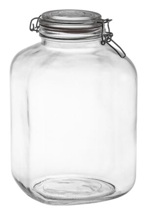 צנצנת מרובעת הרמטית 5 ליטר 18280827