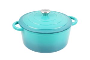 סיר ירוק מברזל יצוק ציפוי אמייל 22 ס"מ  מבית Baker's Secret