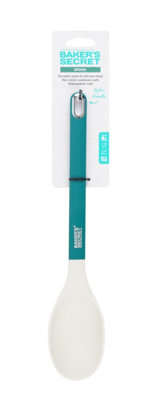 כף סיליקון לבן ירוק 34 ס"מ מבית Baker's Secret