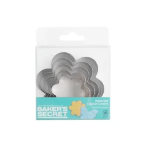 סט 5 חותכני עוגיות עיגולים Stainless Steel מבית Baker's Secret