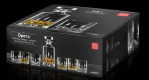 סט 7 אופירה חלקים ויסקי + בקבוק - OPERA