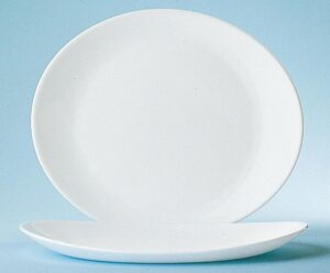 צלחת לסטייק 30 לבן***49145