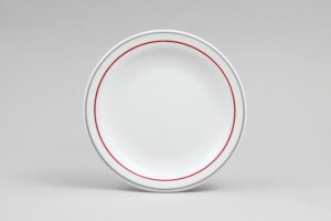 צלחת 15.5 ס"מ הוטל ולרי אדום***L3469