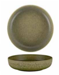 צלחת פורצלן עמוקה 19 ס"מ Moodline Herbal ירוק MDL20CKS855A45