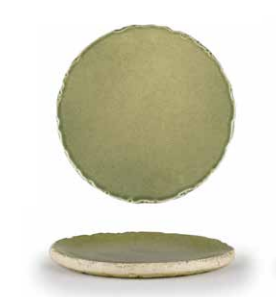 צלחת פורצלן 30 ס"מ Stone Herbal ירוק STN30DU855A45