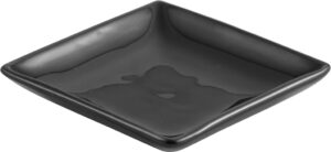 תחתית מרובעת תים פורצלן 10ס"מ שחור חלק 11001648