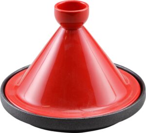 טאג'ין פורצלן 20ס"מ שחור אדום 11012162