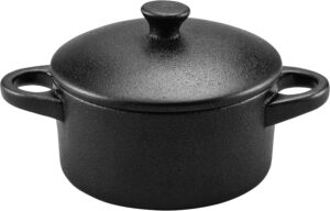 סיר פורצלן שחור 10X5ס"מ 11106173