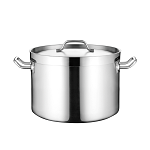 סיר נירוסטה מוסדי 40X26 ס"מ 32L +מכסה