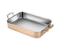 רוסטר מלבני 40X26X7.5 ס"מ נחושת