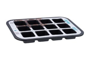 תבנית 12 שקעים לבראוניז  סדרת פרימיום מבית Baker secret (חדש)