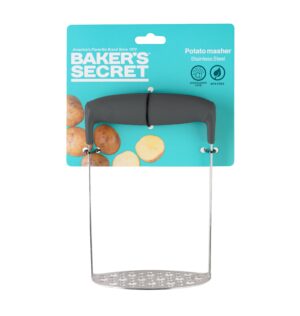 מועך תפוחי אדמה מנירוסטה 18 ס"מ מבית Baker's Secret