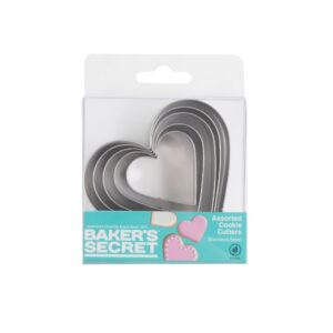 סט חותכני עוגיות  לב  מבית Baker's Secret