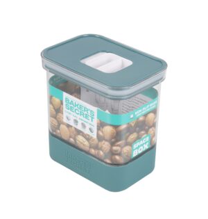 קופסאת פלסטיק מרובעת עם מכסה אטום ובסיס סיליקון 1.6 ליטר  מבית Baker's Secret