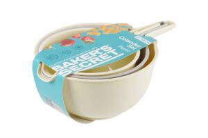 סט 3 מסננות פלסטיק 36/34/32 ס"מ מבית Baker's Secret