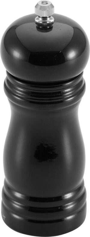 מטחנת מלח קרמיקה עץ שחור 14 ס"מ***16000415