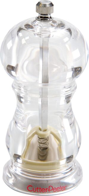 מטחנת פלפל אקרילי שקוף 12 ס''ם***16001704