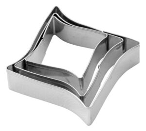 סט 3 חותכני עוגיות מעויין***18001801