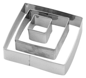 סט 3 חותכני ריבוע***18001802