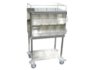 עגלת תבלינים כפולה 16 תא ( 4 רבתא)