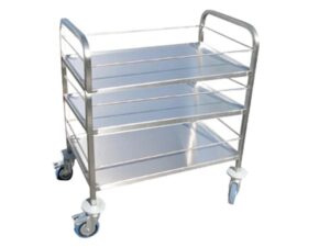 עגלה נירוסטה 3 קומות מדף 100/58 גובה 90 ס'מ***81192E200