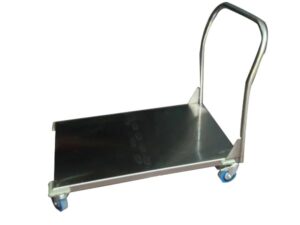 עגלה משא מנירוסטה 50/70 + ידית בגובה 90 ס"מ***82094