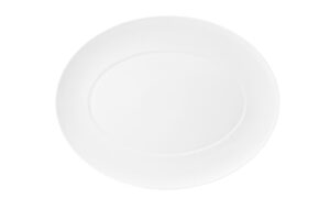 פלטה אובלית שטוחה 41.6X32.3 ס"מ 21099998 DOMO WH