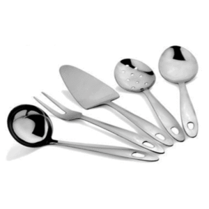 כף הגשה מחורר נירוסטה 23 ס"מ מיני