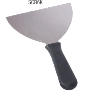 שפכטל נירוסטה ידית פלסטיק 15 ס"מ