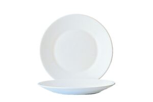 צלחת 25.4 ס"מ רסטרנט לבן***24742