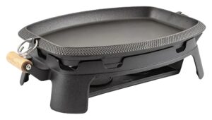 פלטה יציקת ברזל עם מעמד 42X32.5 ס"מ