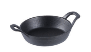 מחבת יציקת ברזל אובלי  155X98X3 ס"מ 2 ידיות