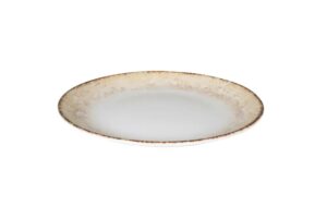 צלחת פורצלן 23 ס"מ RUST BROWN א BNEO23DU89A732