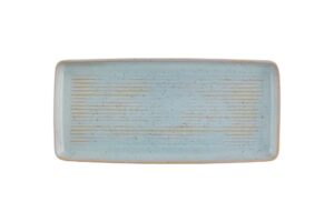 צלחת מלבניית פורצלן טורקיז 36X17 ס"מ 210020416 GS MS